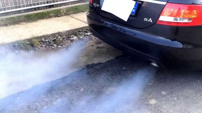What causes blue smoke to come out of the exhaust